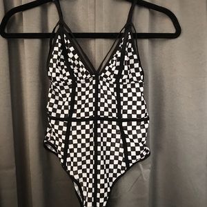 Checkered Bodysuit